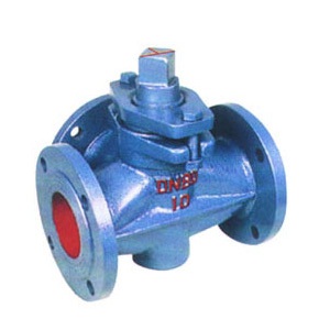 X44W three way cast iron plug valve